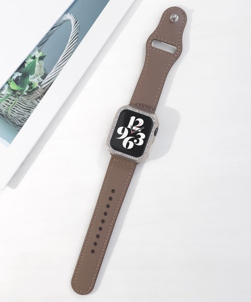 Urban Coral(アーバンコーラル)の「Apple Watch Band / アップルウォッチ くすみカラーソフトレザーバンド / Urban Coral(デジタル腕時計・レディース・グレー系その他/ベージュ系その他・40mm)」の3枚目の写真