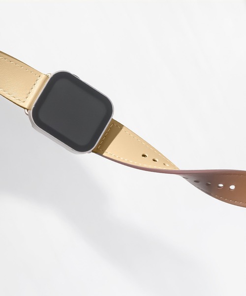 Urban Coral(アーバンコーラル)の「Apple Watch Band / アップルウォッチ くすみカラーソフトレザーバンド / Urban Coral(デジタル腕時計・レディース・グレー系その他/ベージュ系その他・40mm)」の4枚目の写真