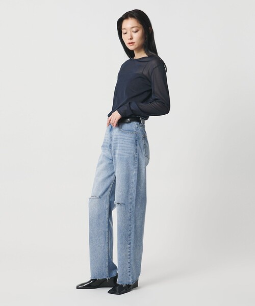 MARW UNITED ARROWS(マルゥ ユナイテッドアローズ)の「<MARW UNITED ARROWS>シアー ロングスリーブ カットソー(Tシャツ/カットソー・レディース・ブラック/ホワイト/ダークブラウン/ネイビー・FREE)」の16枚目の写真