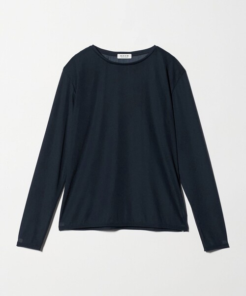 MARW UNITED ARROWS(マルゥ ユナイテッドアローズ)の「<MARW UNITED ARROWS>シアー ロングスリーブ カットソー(Tシャツ/カットソー・レディース・ブラック/ホワイト/ダークブラウン/ネイビー・FREE)」の19枚目の写真