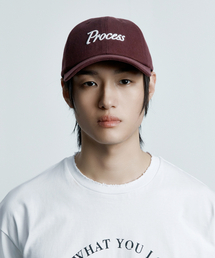 PROCESS（プロセス）の「Applique Ballcap - Burgundy（キャップ）」
