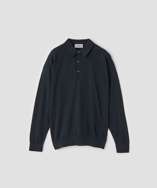 セール】JOHN SMEDLEY｜ジョン スメドレーのポロシャツ（ブラック/黒色