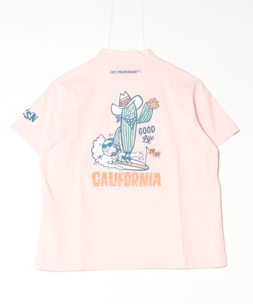 ROSASEN(ロサーセン)の「【Rosasen/GOLF】 ソロナ キャラクタ 半袖モックネックシャツ(ポロシャツ・レディース・ピンク/ホワイト・42/40)」の11枚目の写真