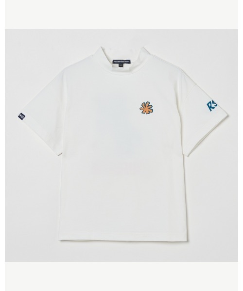 ROSASEN(ロサーセン)の「【Rosasen/GOLF】 ソロナ キャラクタ 半袖モックネックシャツ(ポロシャツ・レディース・ピンク/ホワイト・42/40)」の4枚目の写真