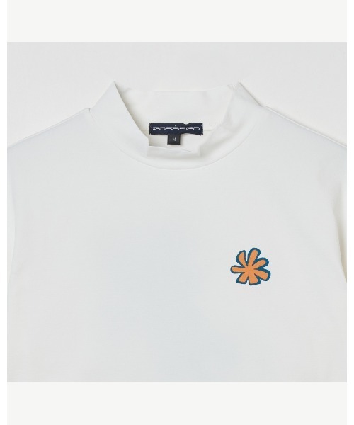 ROSASEN(ロサーセン)の「【Rosasen/GOLF】 ソロナ キャラクタ 半袖モックネックシャツ(ポロシャツ・レディース・ピンク/ホワイト・42/40)」の5枚目の写真