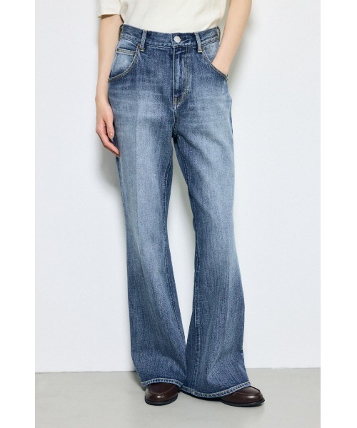 サイズ,身長別画像あり】AZUL DENIM センタープレスフレアデニム