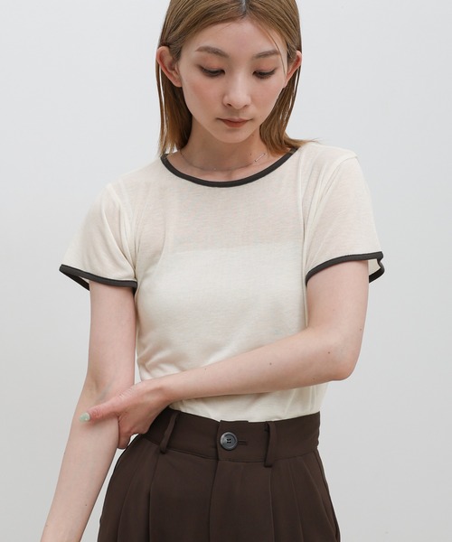 リンガーシアーTシャツ（Tシャツ/カットソー）｜select MOCA（セレクト