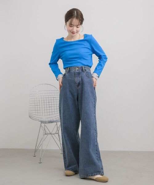 RETRO GIRL(レトロガール)の「ストレートデニムPT(デニムパンツ・レディース・ケミカルウォッシュ/ブラック・SMALL/MEDIUM/LARGE)」の18枚目の写真