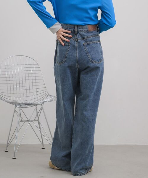 RETRO GIRL(レトロガール)の「ストレートデニムPT(デニムパンツ・レディース・ケミカルウォッシュ/ブラック・SMALL/MEDIUM/LARGE)」の20枚目の写真