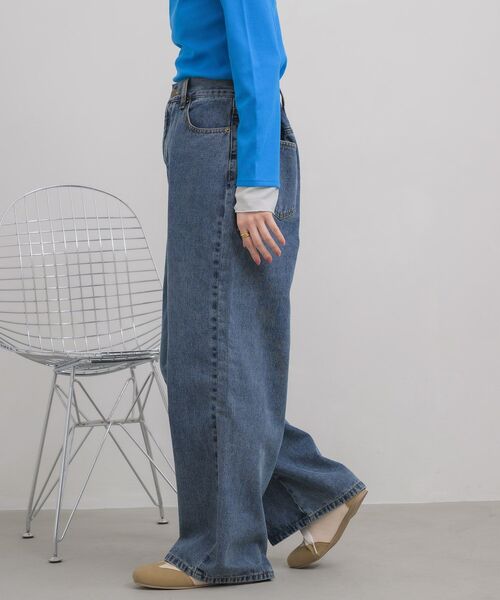 RETRO GIRL(レトロガール)の「ストレートデニムPT(デニムパンツ・レディース・ケミカルウォッシュ/ブラック・SMALL/MEDIUM/LARGE)」の21枚目の写真