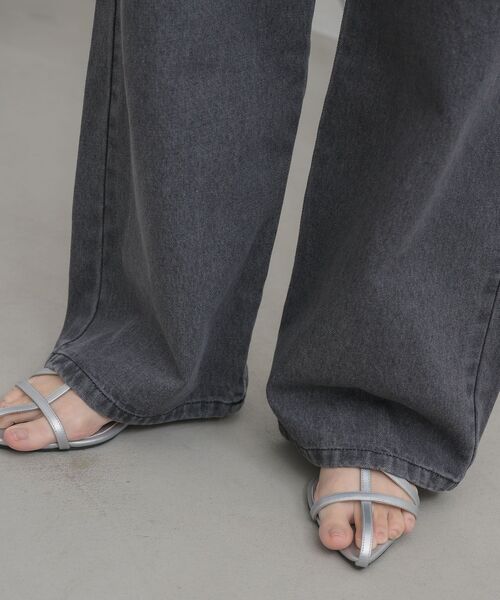 RETRO GIRL(レトロガール)の「ストレートデニムPT(デニムパンツ・レディース・ケミカルウォッシュ/ブラック・SMALL/MEDIUM/LARGE)」の10枚目の写真