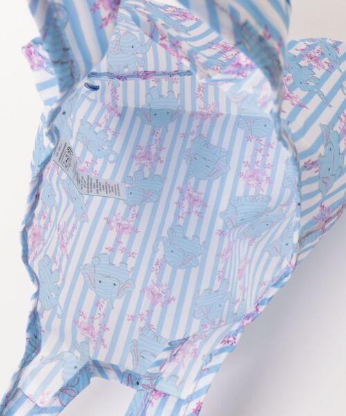 Cath Kidston(キャスキッドソン)の「ミニ フォルダウェイ ショッパー Nana The Elephant(エコバッグ/サブバッグ・レディース・ブルー・FREE)」の4枚目の写真