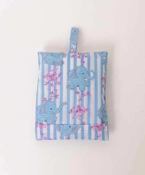 Cath Kidston(キャスキッドソン)の「ミニ フォルダウェイ ショッパー Nana The Elephant(エコバッグ/サブバッグ・レディース・ブルー・FREE)」の5枚目の写真