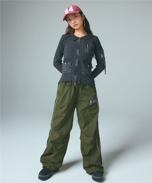 X-girl(エックスガール)の「FADED NUMBER LOGO 6PANEL CAP(キャップ・レディース・グリーン/レッド/ブラック・ONE SIZE)」の10枚目の写真
