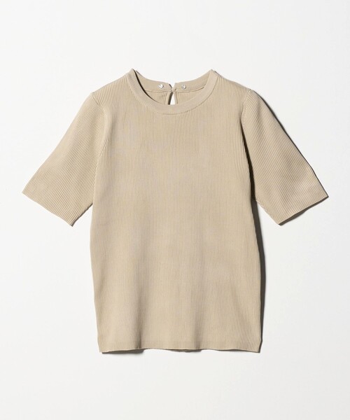 green label relaxing(グリーンレーベルリラクシング)の「リブ エリレース 2WAY 5分袖 ニット プルオーバー(ニット/セーター・レディース・ネイビー/その他1/ベージュ/オフホワイト・FREE)」の12枚目の写真
