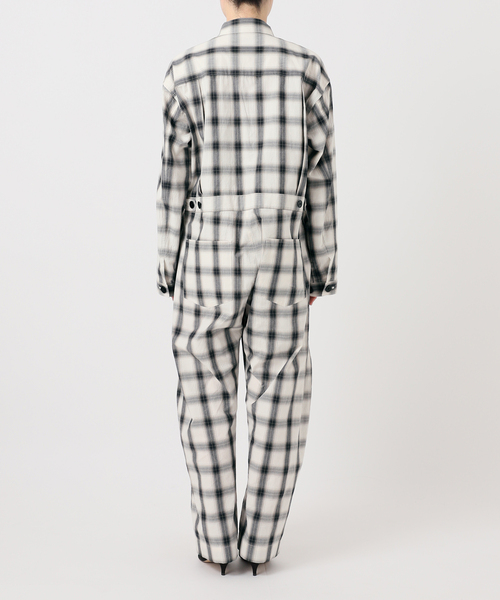 Spick & Span（スピックアンドスパン）の「《一部店舗+WEB限定》Glyph Ombre Check Jumpsuit（つなぎ/オールインワン・レディース・ホワイト・FREE）」の5枚目の写真