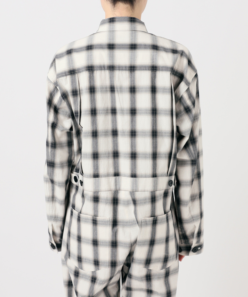 Spick & Span（スピックアンドスパン）の「《一部店舗+WEB限定》Glyph Ombre Check Jumpsuit（つなぎ/オールインワン・レディース・ホワイト・FREE）」の8枚目の写真