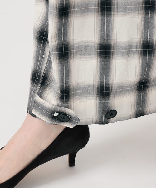 Spick & Span（スピックアンドスパン）の「《一部店舗+WEB限定》Glyph Ombre Check Jumpsuit（つなぎ/オールインワン・レディース・ホワイト・FREE）」の12枚目の写真