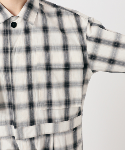 Spick & Span（スピックアンドスパン）の「《一部店舗+WEB限定》Glyph Ombre Check Jumpsuit（つなぎ/オールインワン・レディース・ホワイト・FREE）」の13枚目の写真