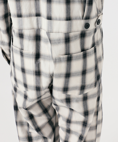 Spick & Span（スピックアンドスパン）の「《一部店舗+WEB限定》Glyph Ombre Check Jumpsuit（つなぎ/オールインワン・レディース・ホワイト・FREE）」の14枚目の写真