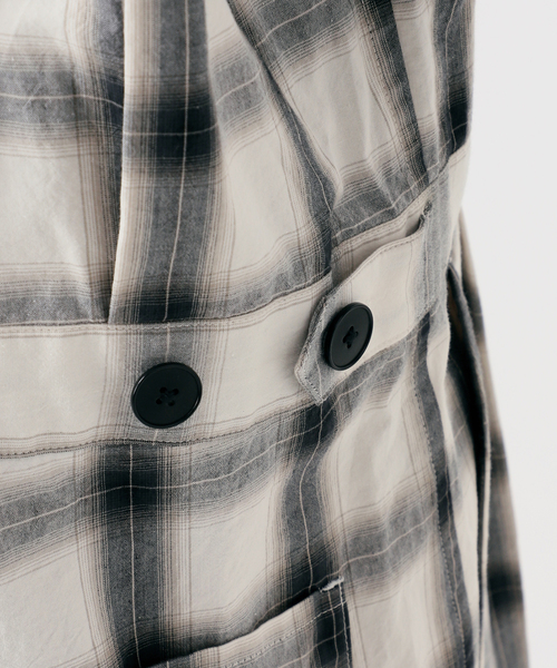 Spick & Span（スピックアンドスパン）の「《一部店舗+WEB限定》Glyph Ombre Check Jumpsuit（つなぎ/オールインワン・レディース・ホワイト・FREE）」の15枚目の写真