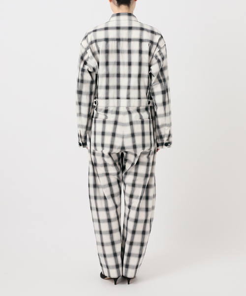 Spick & Span（スピックアンドスパン）の「《一部店舗+WEB限定》Glyph Ombre Check Jumpsuit（つなぎ/オールインワン・レディース・ホワイト・FREE）」の18枚目の写真