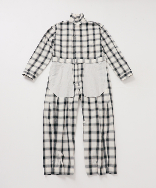 Spick & Span（スピックアンドスパン）の「《一部店舗+WEB限定》Glyph Ombre Check Jumpsuit（つなぎ/オールインワン・レディース・ホワイト・FREE）」の19枚目の写真