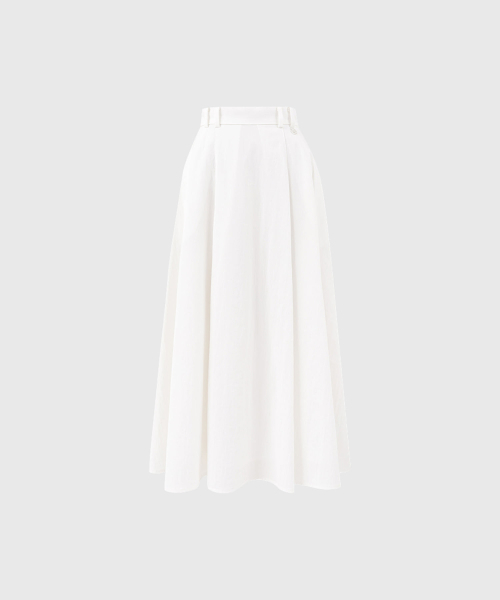 LOOKAST(ルックキャスト)の「ジュリアプリーツスカート / JULIA PLEATS SKIRT_2colors(スカート・レディース・Beige/ホワイト・SMALL/MEDIUM)」の3枚目の写真