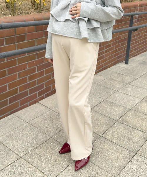 セール】[ mamaレタス ] ストレッチワイドパンツ（マタニティウェア