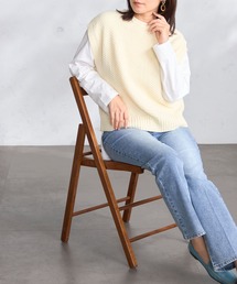 GALLORIA（ギャローリア）の「ポコポコ柄編みニットベスト（ベスト）」