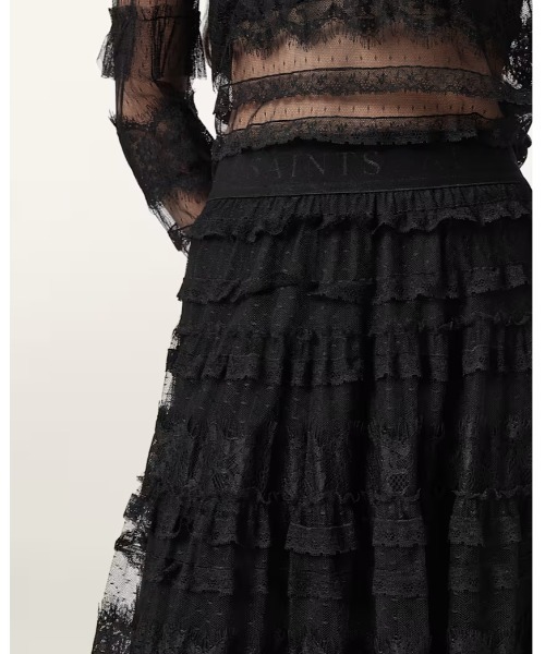 ALLSAINTS（オールセインツ）の「ARLEA TULLE MAXI SKIRT | ARLEA チュール マキシ スカート（スカート・レディース・ブラック・4/6/8/10）」の8枚目の写真