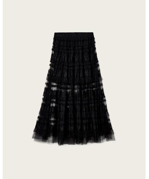 ALLSAINTS（オールセインツ）の「ARLEA TULLE MAXI SKIRT | ARLEA チュール マキシ スカート（スカート・レディース・ブラック・4/6/8/10）」の3枚目の写真