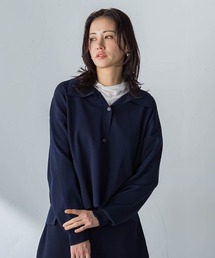 襟付きスキッパーニットプルオーバー