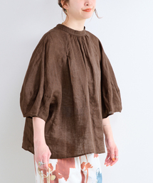 B.C STOCK（ベーセーストック）の「《追加7》手洗い可 / フレンチリネン2wayブラウス（シャツ/ブラウス）」