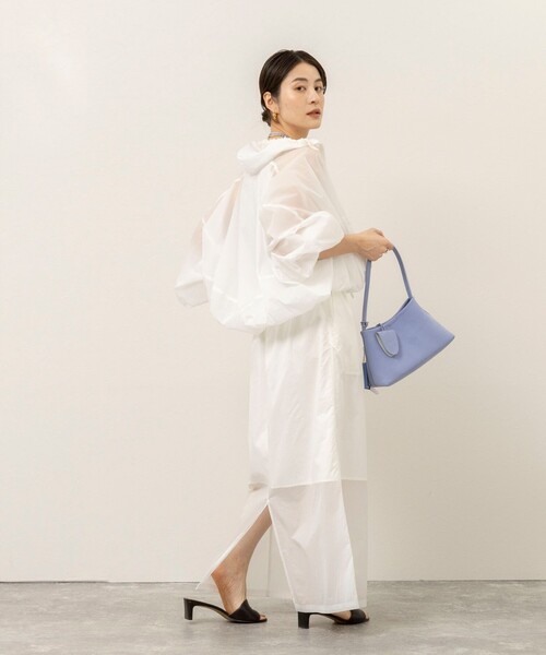 MAQWEL（マクウェル）の「《セットアップ対応》【MAQWEL/マクウェル】ウォッシャブルシアースカート（スカート・レディース・ブラック/ブラウン/オフホワイト・FREE）」の9枚目の写真