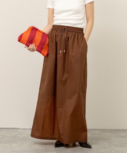 MAQWEL（マクウェル）の「《セットアップ対応》【MAQWEL/マクウェル】ウォッシャブルシアースカート（スカート・レディース・ブラック/ブラウン/オフホワイト・FREE）」の22枚目の写真