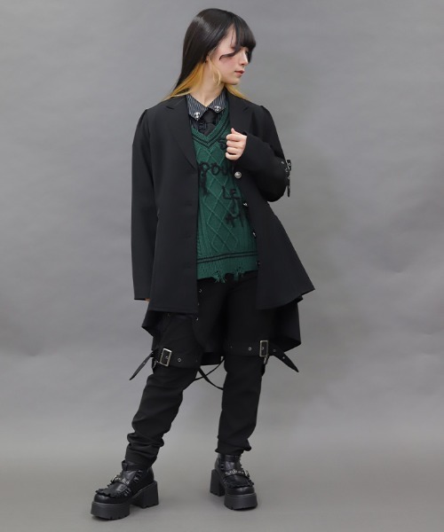 NIBBLE POISON（ニブルポイズン）の「レースアップボンテージパンツ（その他パンツ・レディース・ブラック/パープル・MEDIUM）」の13枚目の写真