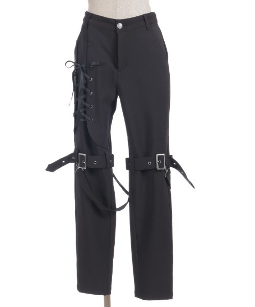 NIBBLE POISON（ニブルポイズン）の「レースアップボンテージパンツ（その他パンツ・レディース・ブラック/パープル・MEDIUM）」の16枚目の写真