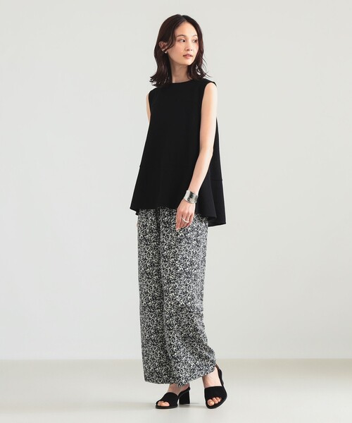 Demi-Luxe BEAMS（デミルクス ビームス）の「プチフラワー プリント イージーパンツ（その他パンツ・レディース・ブラック/イエロー・36/38）」の7枚目の写真