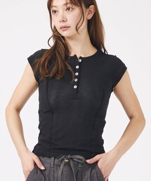 【MILLER/ミラー】Light Prib Henly S/S Tee / ライトパネルリブヘンリーショートスリーブTEE / 半袖ヘンリーT