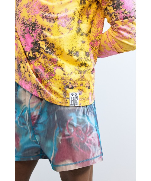 Desigual（デシグアル）の「フローラル タイダイ プリント 長袖Tシャツ（Tシャツ/カットソー・メンズ・イエロー・XXL/XL/L/M/S）」の4枚目の写真