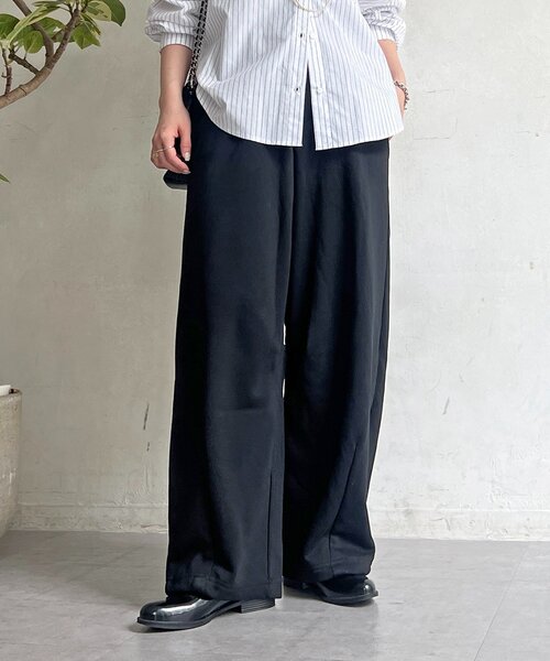 un dix cors（アンディコール）の「薄ダンボールパンツ（その他パンツ・レディース・グレー/ブラック・FREE）」の2枚目の写真