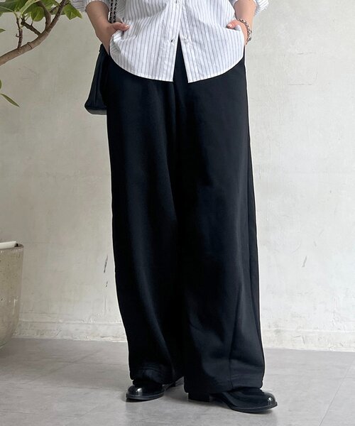 un dix cors（アンディコール）の「薄ダンボールパンツ（その他パンツ・レディース・グレー/ブラック・FREE）」の3枚目の写真