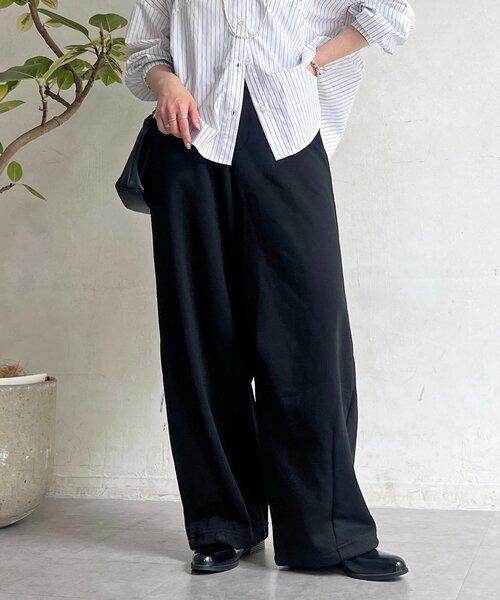 un dix cors（アンディコール）の「薄ダンボールパンツ（その他パンツ・レディース・グレー/ブラック・FREE）」の9枚目の写真