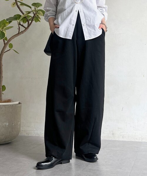 un dix cors（アンディコール）の「薄ダンボールパンツ（その他パンツ・レディース・グレー/ブラック・FREE）」の10枚目の写真