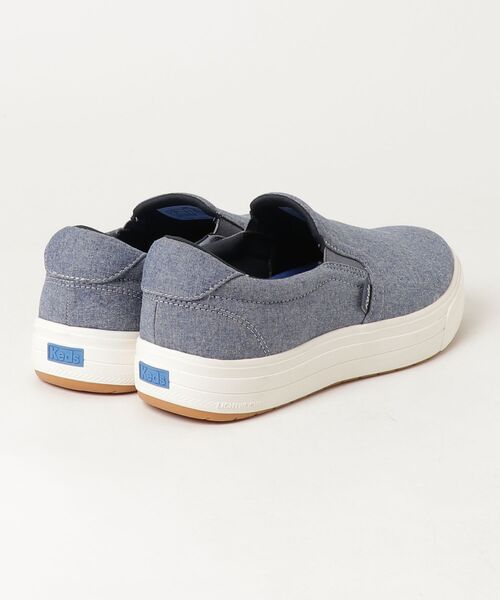 Keds ケッズ パーク スリップオン シャンブレー ブルー（スニーカー