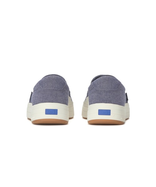 Keds ケッズ パーク スリップオン シャンブレー ブルー（スニーカー