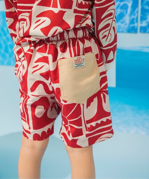 BREEZE(ブリーズ)の「【UVカット】無地・総柄わくわくビーチショーツ(水着・キッズ・その他2/オレンジ/その他11/イエロー/レインボー/レッド/ブラック/エメラルド/アイボリー/ブルー/その他12・80/90/100/110/120/130/140/150)」の7枚目の写真