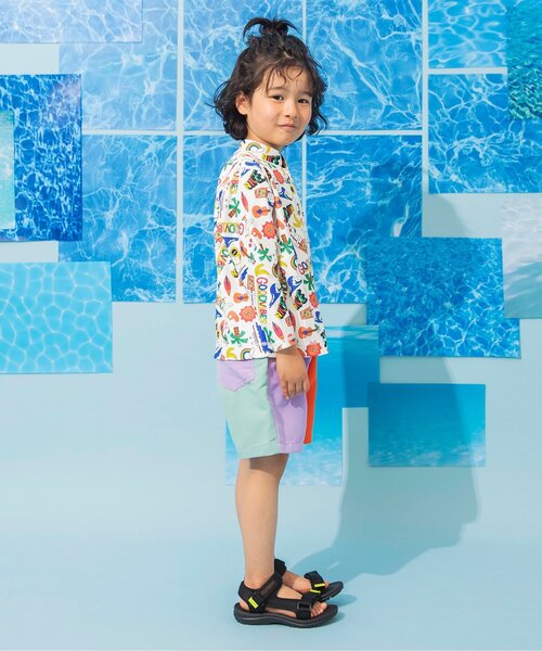 BREEZE(ブリーズ)の「【UVカット水着】無地・総柄わくわくビーチショーツ(水着・キッズ・その他2/オレンジ/その他11/イエロー/レインボー/レッド/ブラック/エメラルド/アイボリー/ブルー/その他12・80/90/100/110/120/130/140/150)」の19枚目の写真