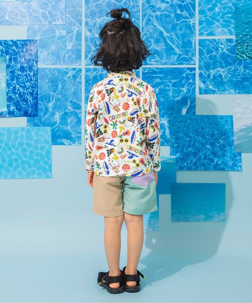 BREEZE(ブリーズ)の「【UVカット水着】無地・総柄わくわくビーチショーツ(水着・キッズ・その他2/オレンジ/その他11/イエロー/レインボー/レッド/ブラック/エメラルド/アイボリー/ブルー/その他12・80/90/100/110/120/130/140/150)」の20枚目の写真